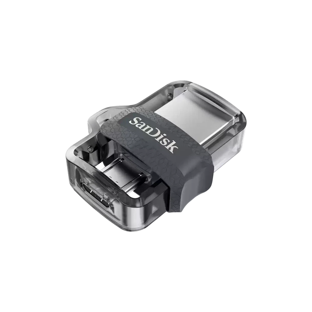 SanDisk Ultra Dual Drive m3.0 - 256GB / Up to 130 MB/s / USB 3.0 / Micro-USB / Black and Silver