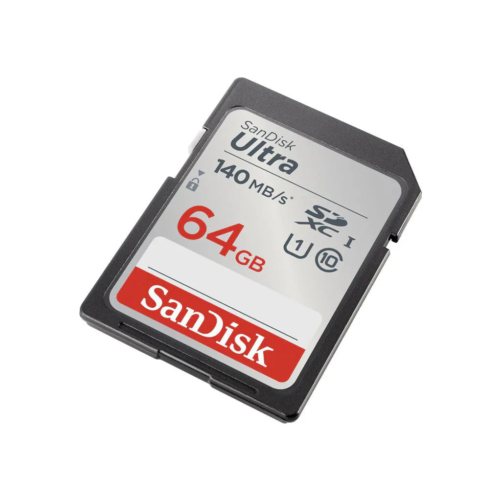SanDisk 64GB Ultra SDXC UHS-I / Class 10 Memory Card, Speed Up to 140MB/s