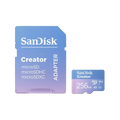 SanDisk Creator microSD Card with Adapter - 256GB / UHS-I / Up to 190MB/s