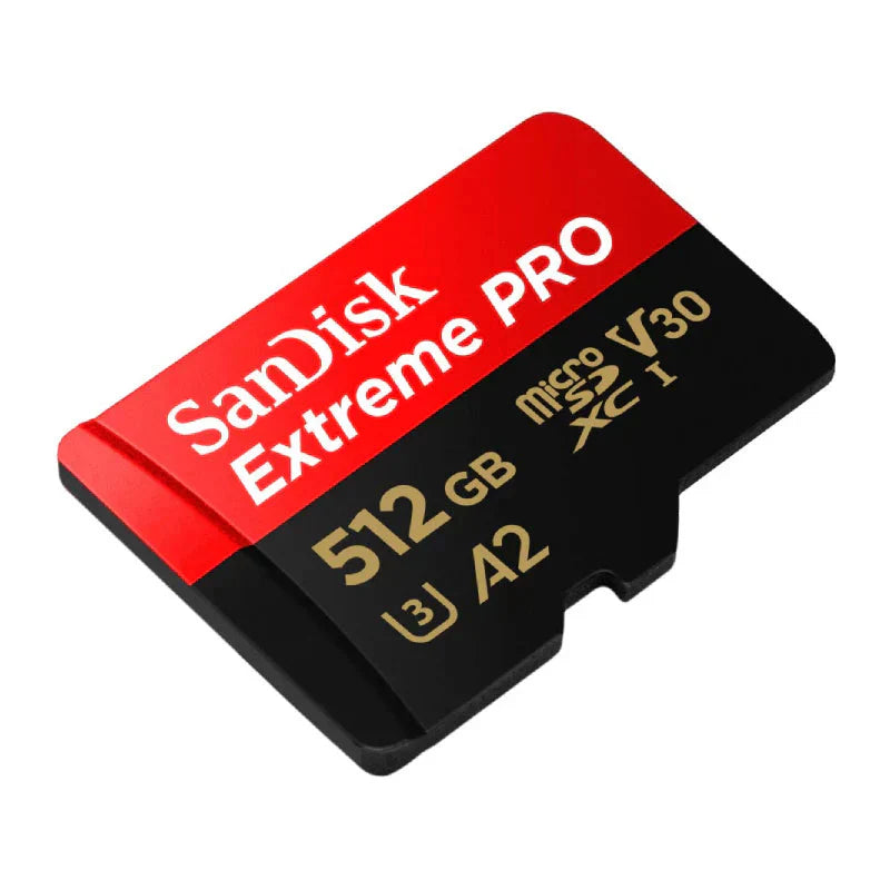 SanDisk 512GB Extreme PRO microSDXC UHS-I CARD with Adapter-Up to 200 MB/s