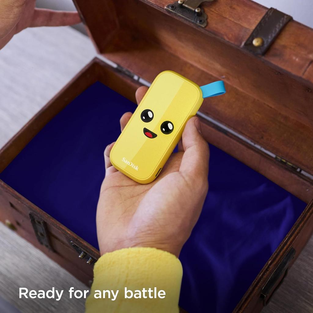 SanDisk Fortnite Portable SSD Peely Edition - 2TB / Up to 800MB/s / USB-C 3.2 Gen 2 / External SSD (Solid State Drive)