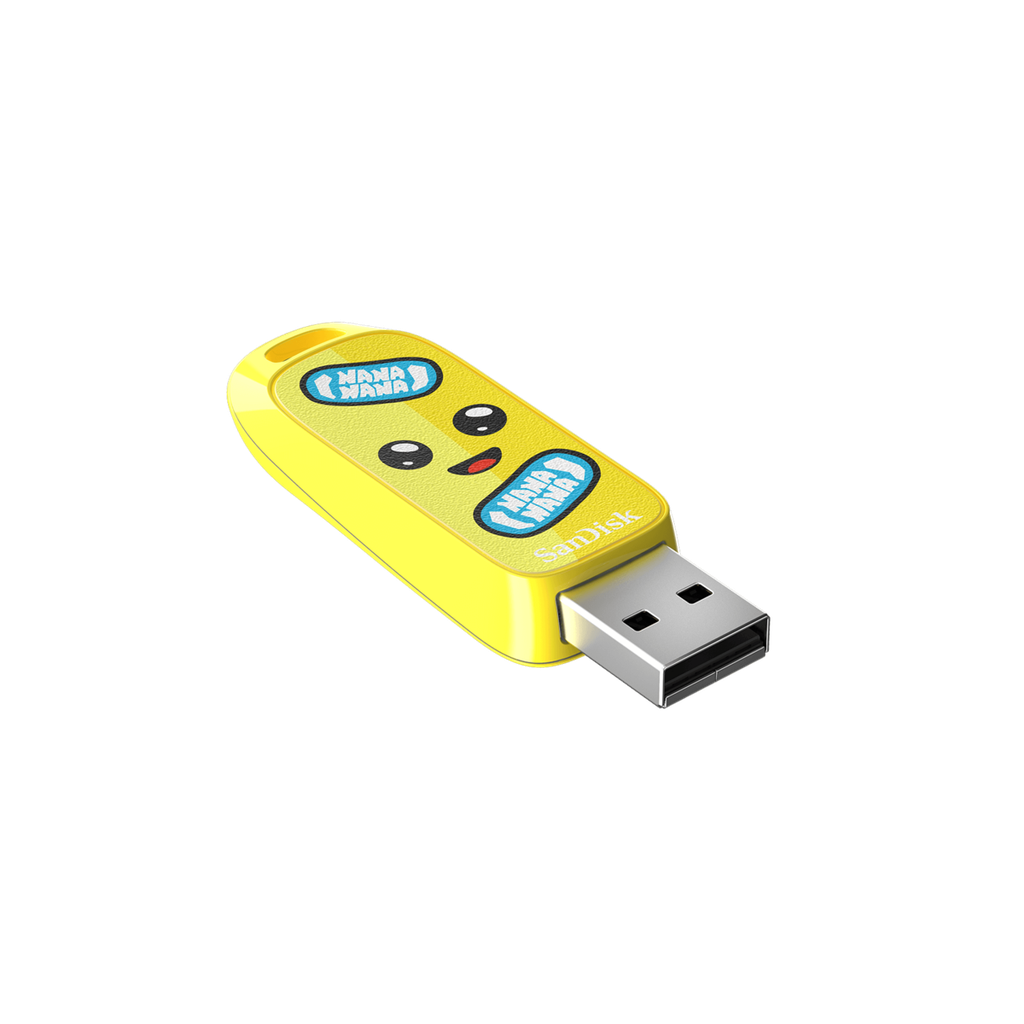 SanDisk Fortnite USB Flash Drive Peely Edition - 64GB / Up to 130MB/s / USB-A 3.2 Gen 1
