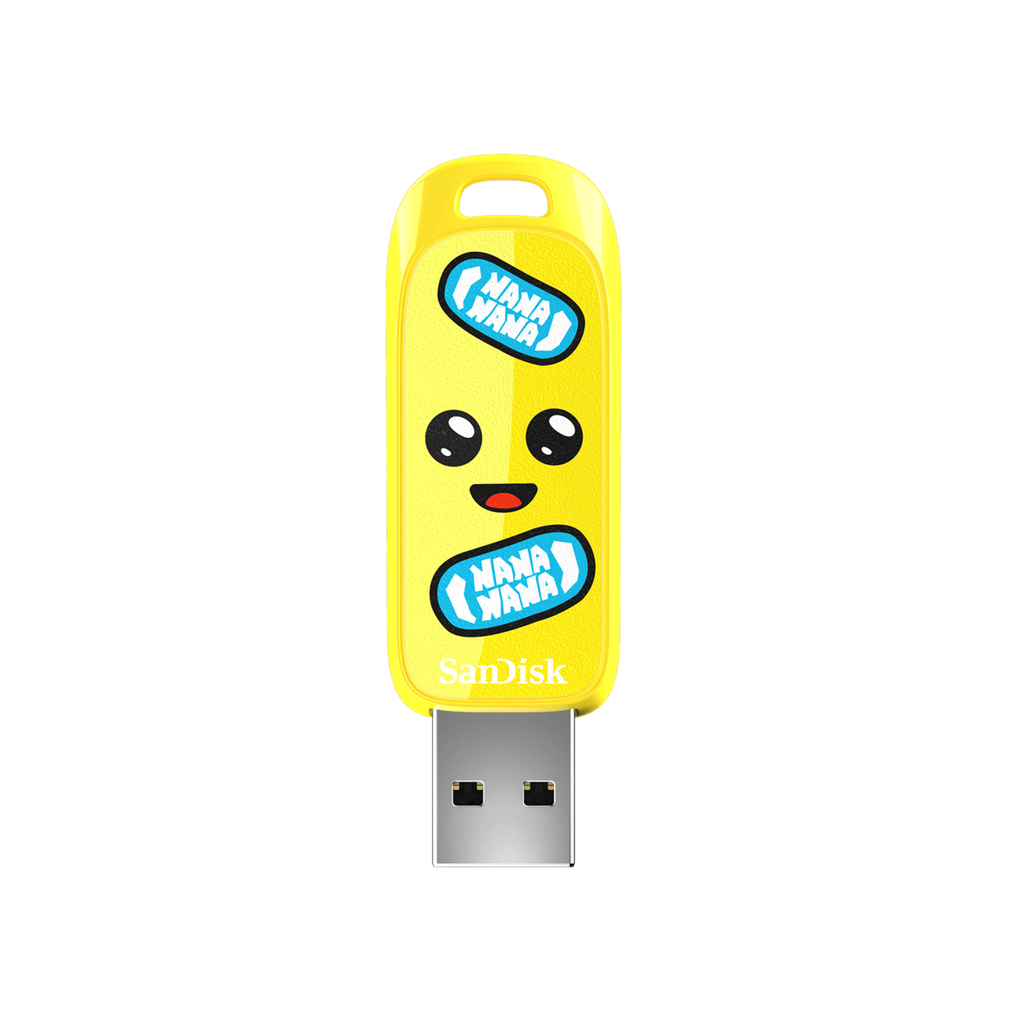 SanDisk Fortnite USB Flash Drive Peely Edition - 64GB / Up to 130MB/s / USB-A 3.2 Gen 1