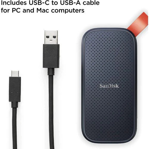 SanDisk Portable SSD 1TB - Up to 800MB/s, USB-C, USB 3.2 Gen 2