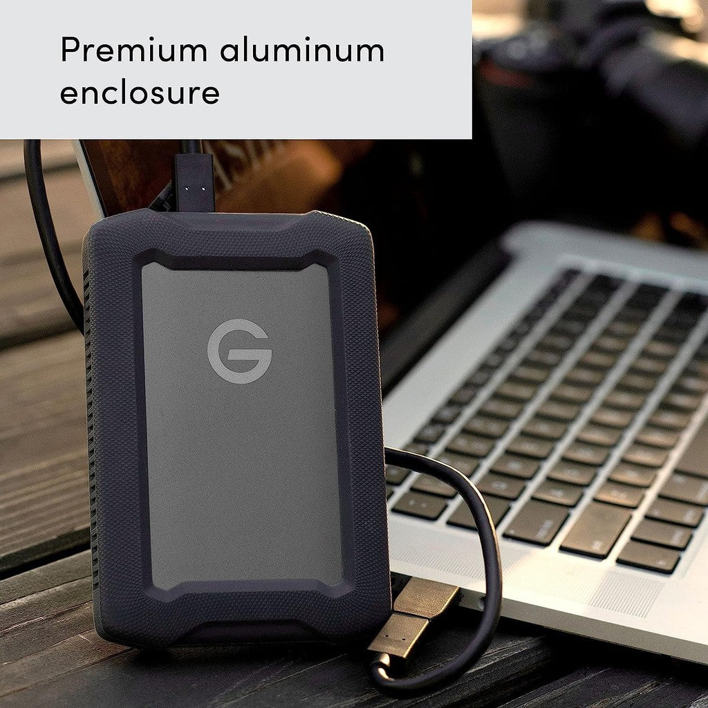 SanDisk Professional 2TB G-DRIVE ArmorATD - Rugged, Durable Portable External Hard Drive HDD, USB-C, USB 3.2 Gen 1