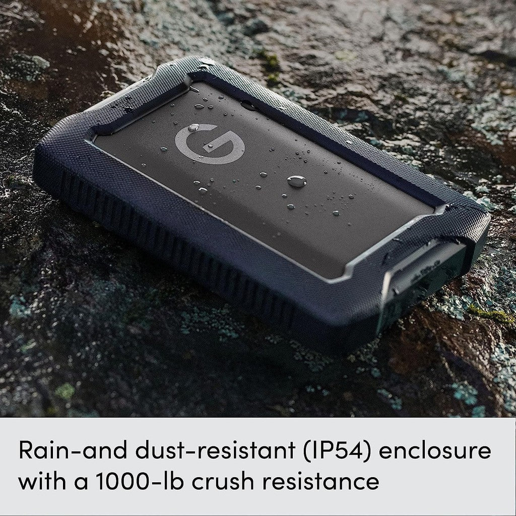 SanDisk Professional 2TB G-DRIVE ArmorATD - Rugged, Durable Portable External Hard Drive HDD, USB-C, USB 3.2 Gen 1