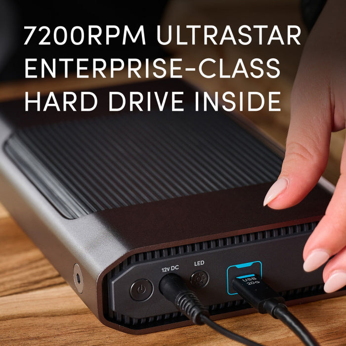 SanDisk Professional G-Drive 12TB Enterprise-Class Desktop Hard Drive, up to 250MB/s USB-C (10Gbps), USB 3.2 Gen 1