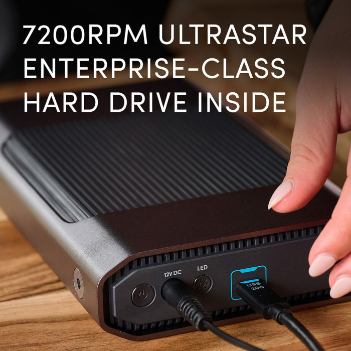 SanDisk Professional G-Drive 22TB Enterprise-Class Desktop Hard Drive, up to 280MB/s USB-C (5Gbps), USB 3.2 Gen 1