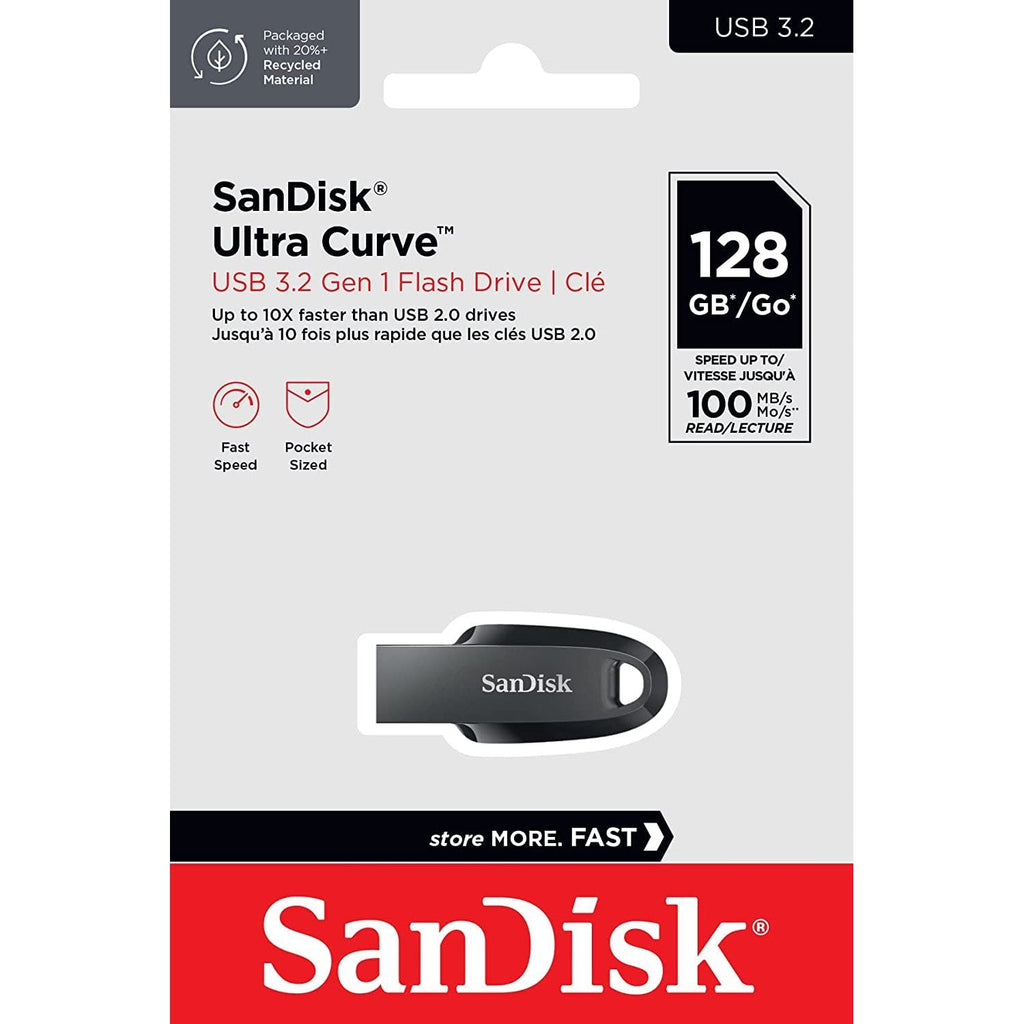 SanDisk Ultra Curve 3.2 Flash Drive - 64GB (Black)