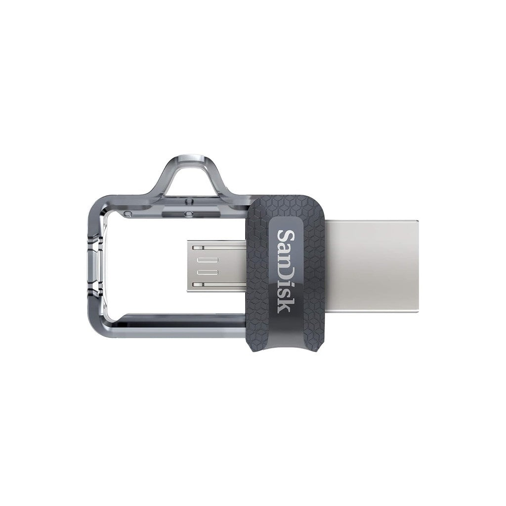 SanDisk Ultra Dual Drive m3.0 - 64GB / Up to 150 MB/s / USB 3.0 / Micro-USB / Black and Silver