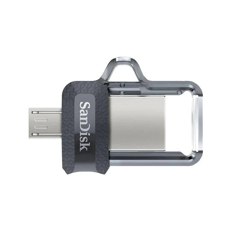 SanDisk Ultra Dual Drive m3.0 - 64GB / Up to 150 MB/s / USB 3.0 / Micro-USB / Black and Silver