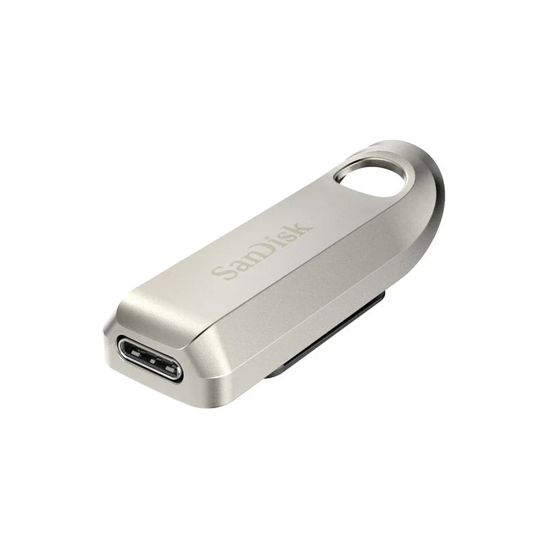 SanDisk Ultra Luxe USB-C Flash Drive - 512GB / Up to 400 MB/s / USB-C / USB 3.2 Gen 1 / Silver