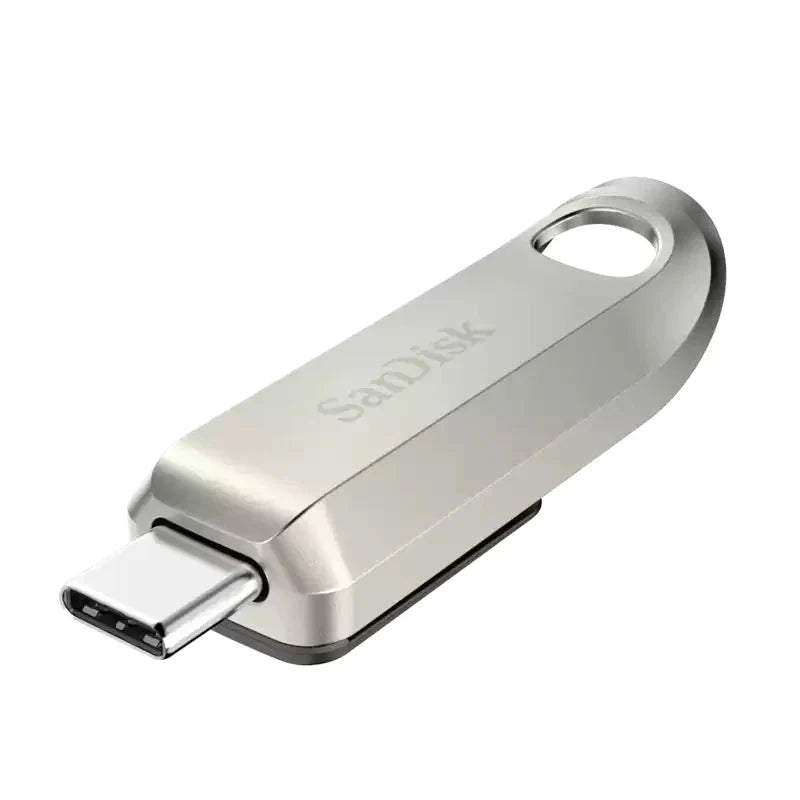 SanDisk Ultra Luxe USB Type-C Flash Drive - 256GB / Up to 400 MB/s / USB-C / USB 3.2 Gen 1 / Silver