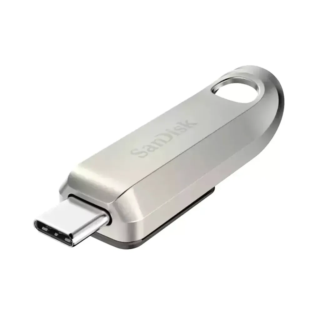 SanDisk Ultra Luxe USB Type-C Flash Drive - 64GB / Up to 300 MB/s / USB-C / USB 3.2 Gen 1 / Silver