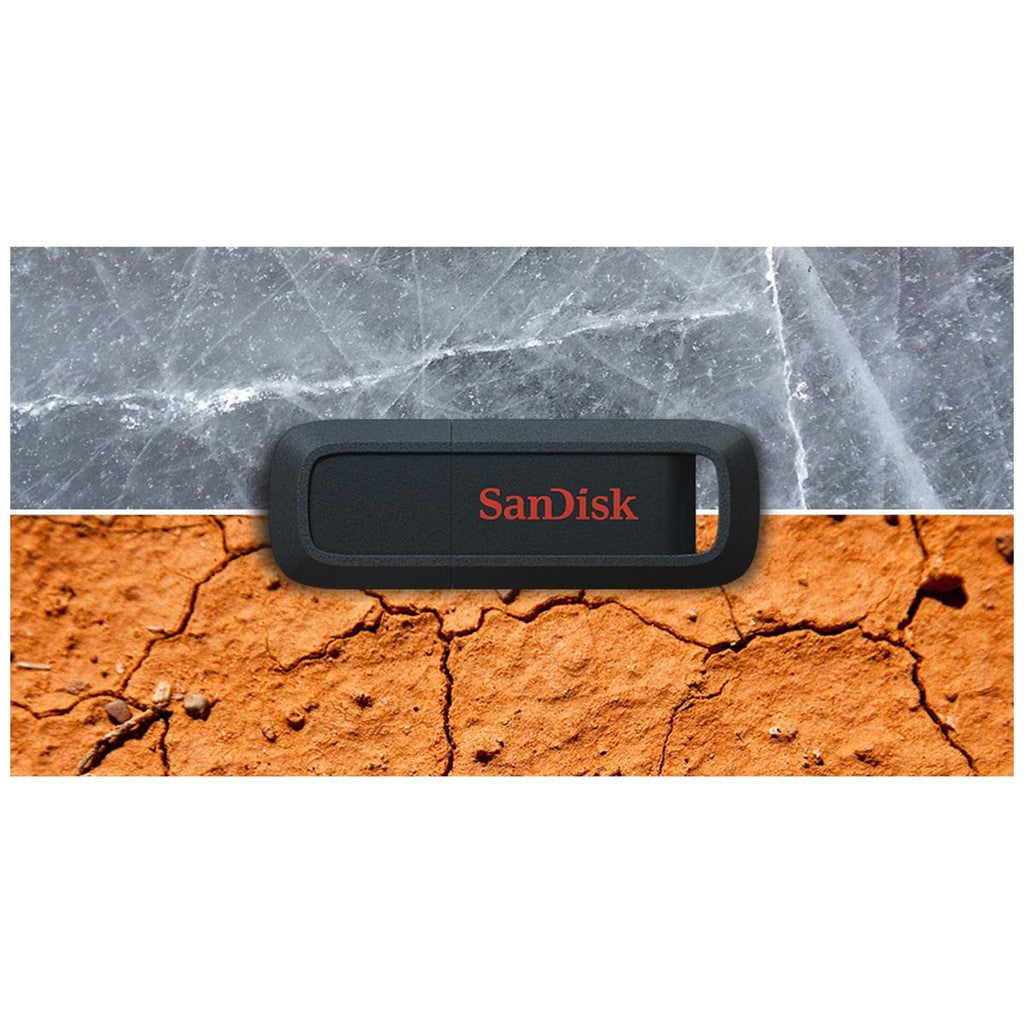 SanDisk Ultra Trek Flash Drive - 64GB / Up to 130 MB/s / USB 3.0 / Black