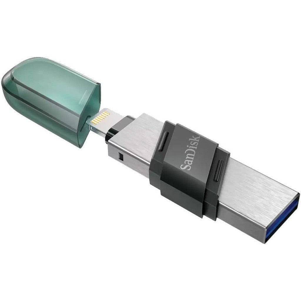Sandisk Ixpand Flash Drive Flip – 64Gb/ Usb 3.1 Gen 1/ Lightning/ Black and Silver