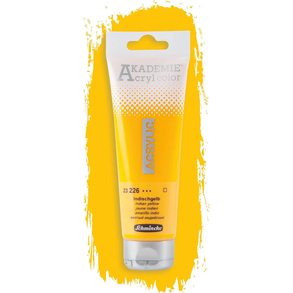 Schmincke Akademie Acrylic Color 120ml Indian Yellow (23226)