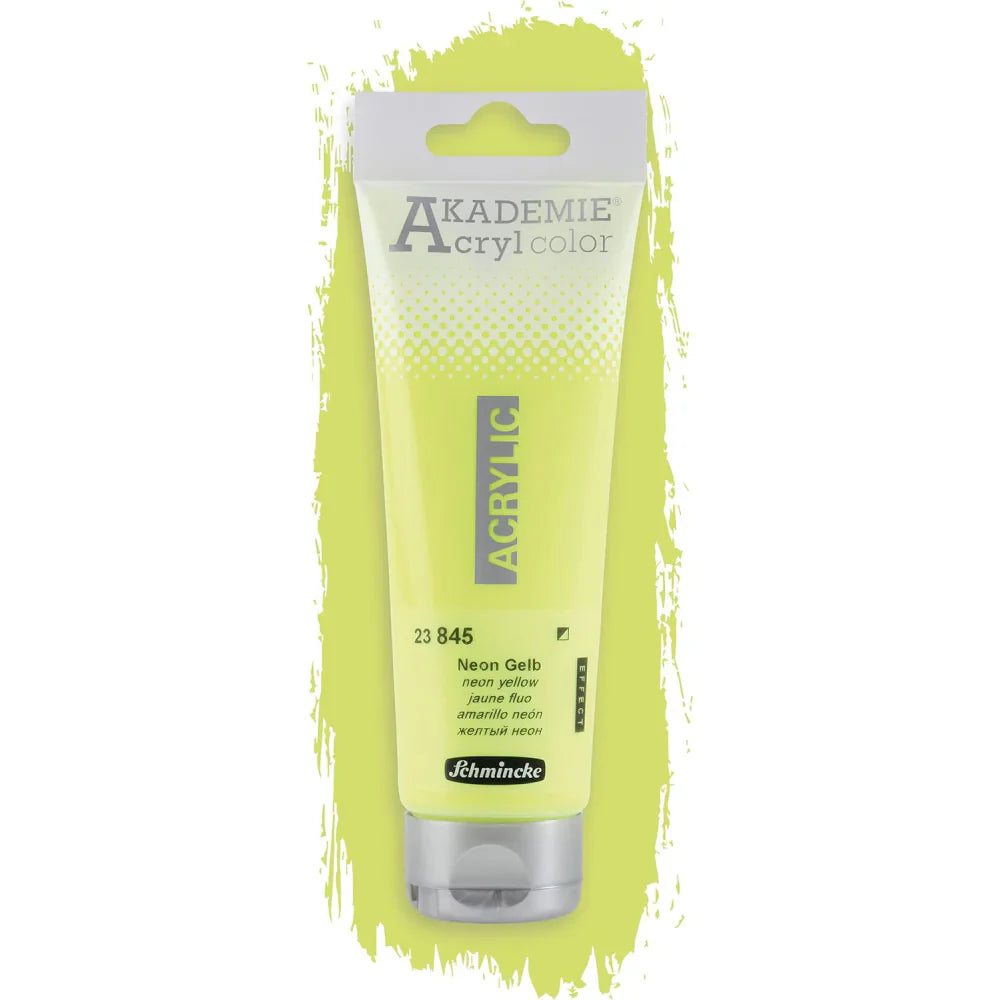 Schmincke Akademie Acrylic Color 120ml Neon Yellow (23845)