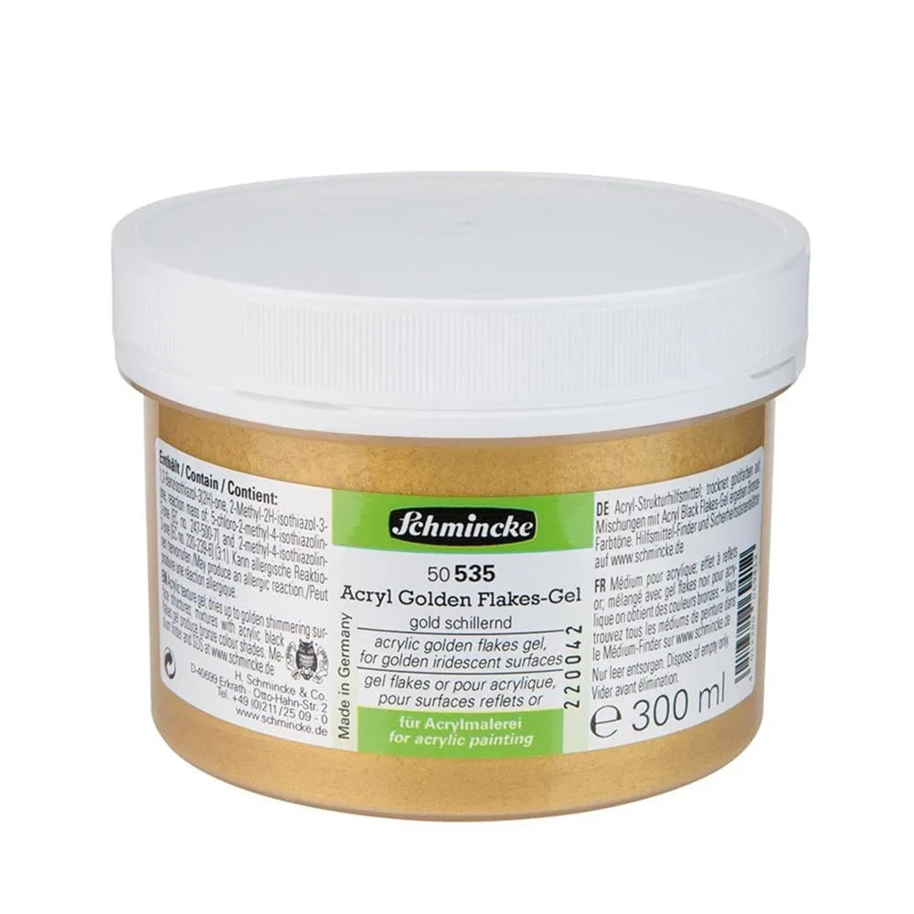 Schmincke Mediums Golden Flakes Gel 300ml