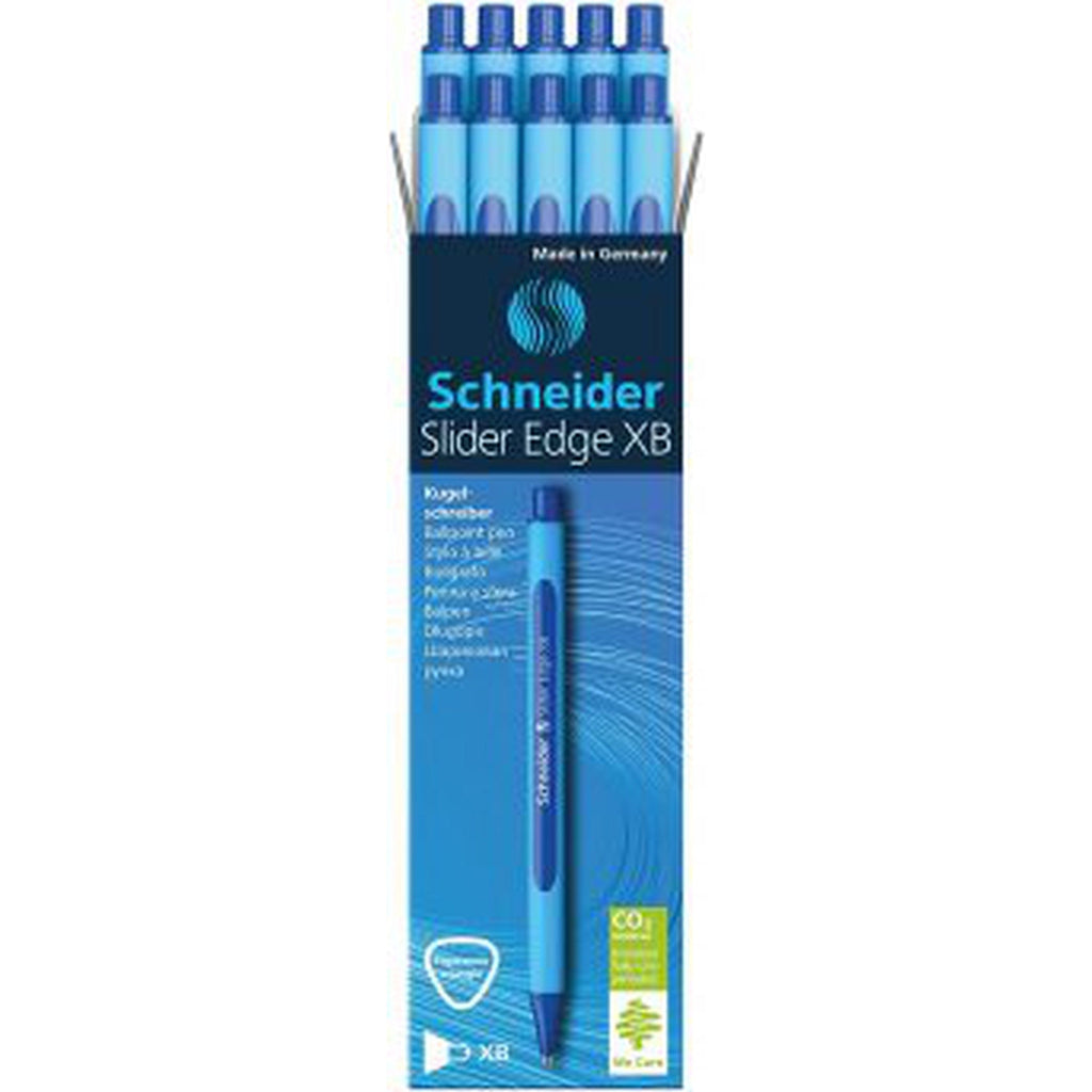 Schneider Slider Edge Xb Ballpoint Pen Blue Box Of 10 Pens