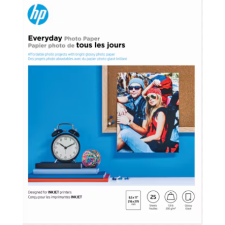 Hp Everyday Photo Paper A4 25 Pages 250 Gsm Glossy