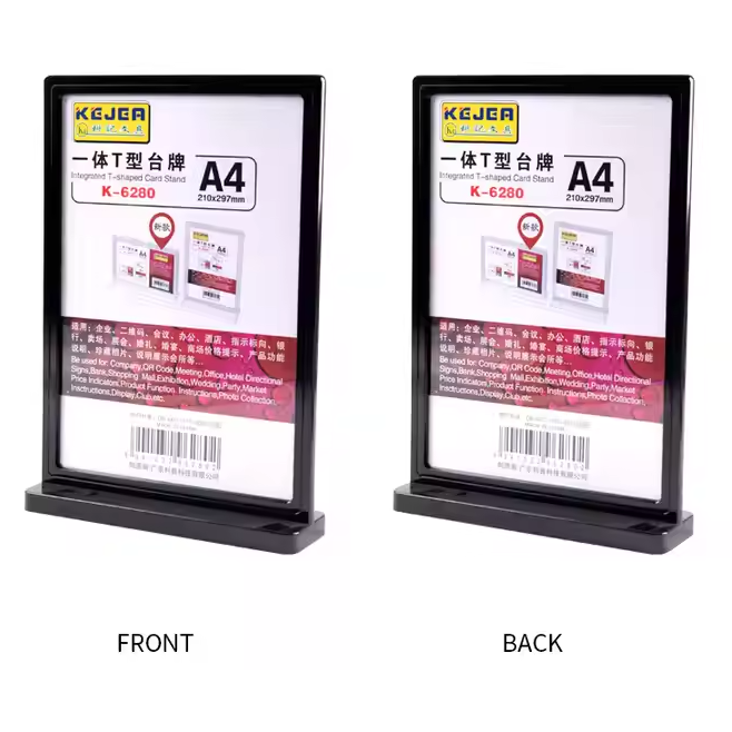 Kejea Integrated T-Shaped Card Stand K-6280 A4 297x210mm - Vertical