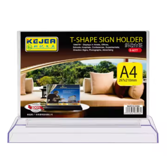 Kejea T-Shape Card Stand Horizontal K-6077 H-A4