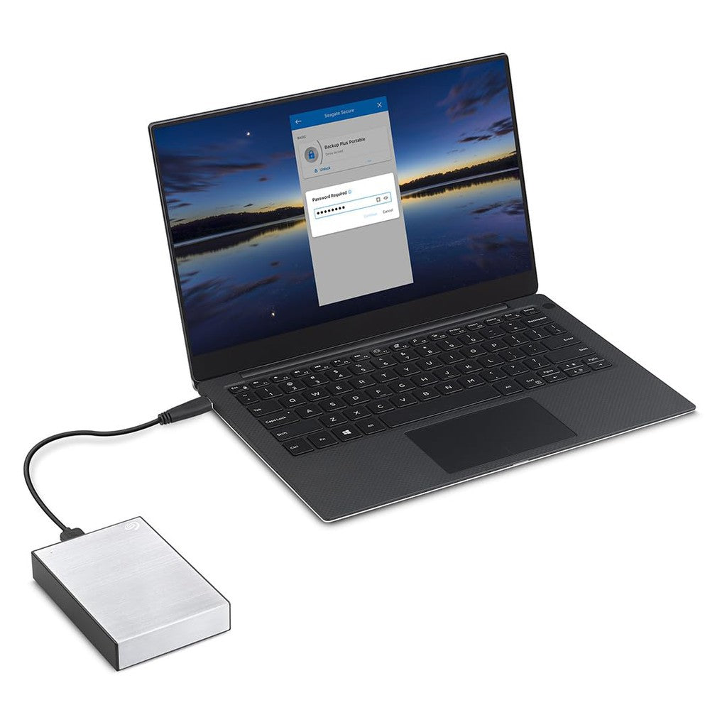 Seagate One Touch 2TB External HDD with Password Protection Silver (STKY2000401)