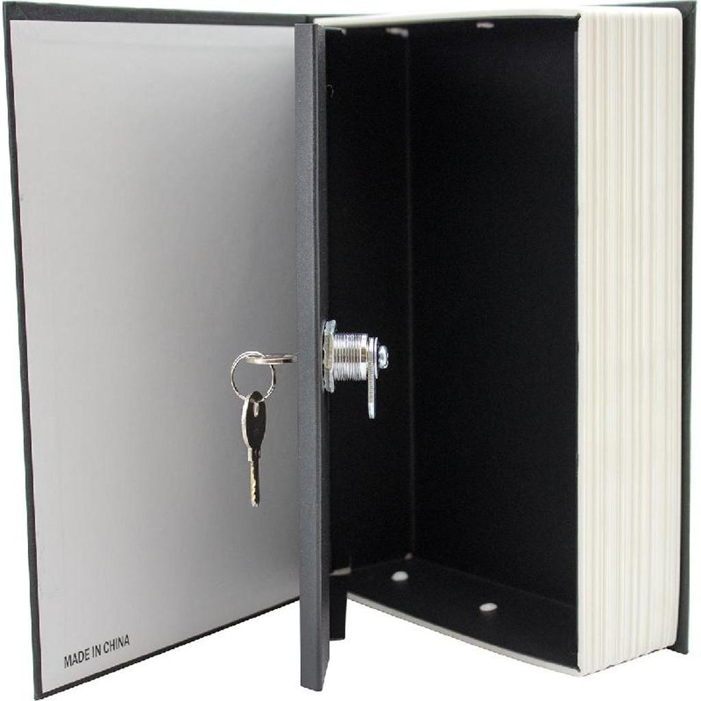 Secret Book Style Cash Box - Black