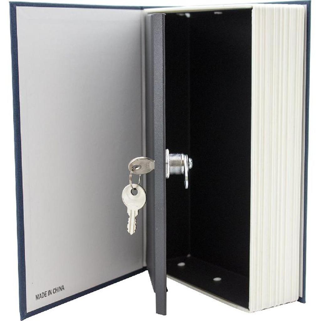 Secret Book Style Cash Box - Blue