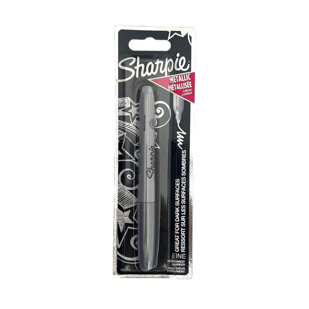 Sharpie Metallic Silver Marker Fine Tip