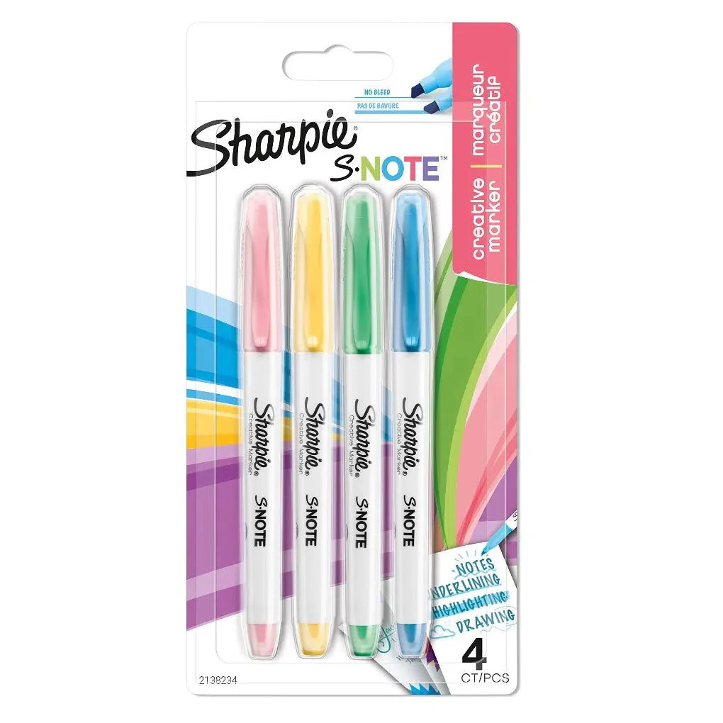 Sharpie S-Note Creative Marker 4 Color