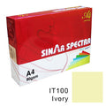 Sinar Spectra Colour Paper A4 80 Gsm IT 100 Ivory Colour