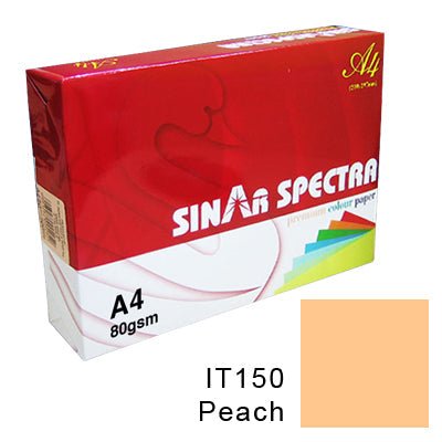 Sinar Spectra Colour Paper A4 80 Gsm IT 150 Peach Colour