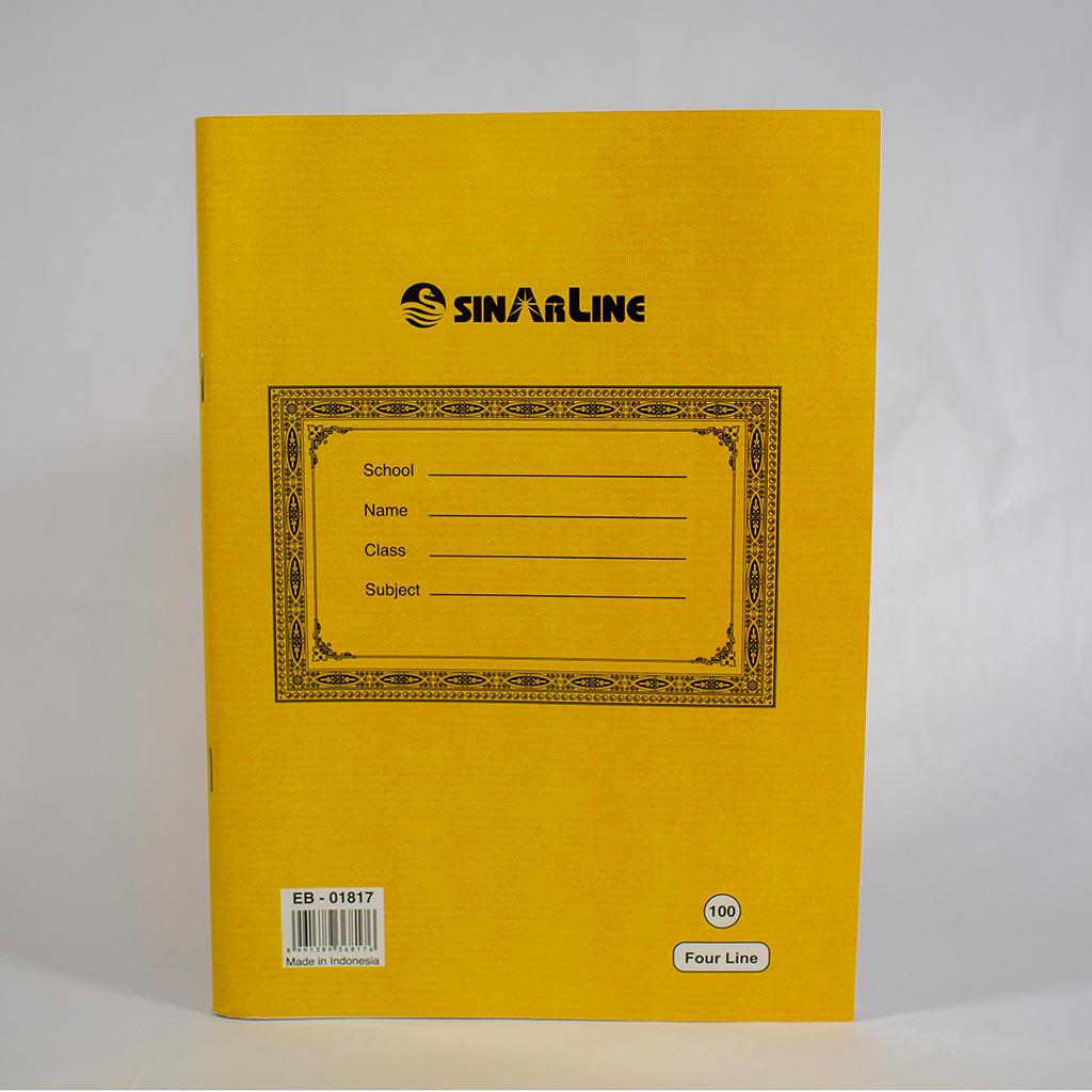 Sinarline Exercise Book 4 Line Ruling 100Sheets EB-02354