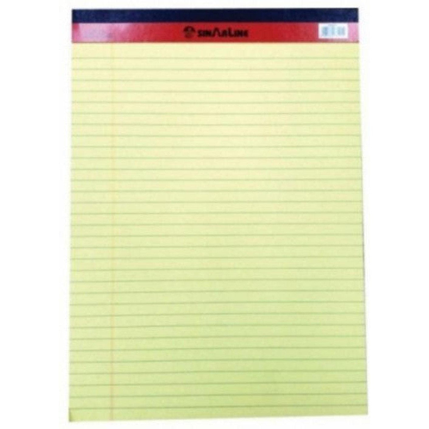 Sinarline Legal Pad Yellow/White 5x8 Inches