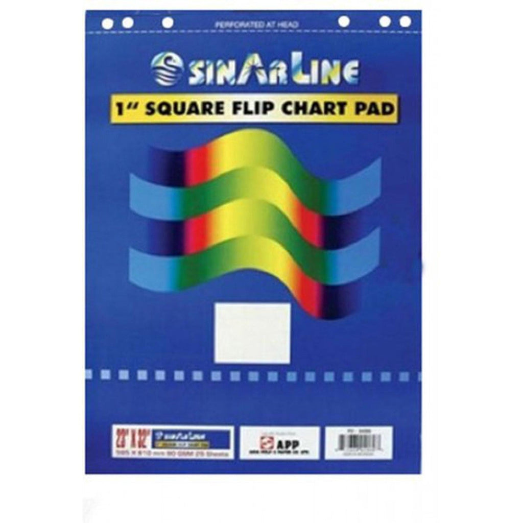 Sinarline Plain Flip Chart A1 Pad 25 Sheets