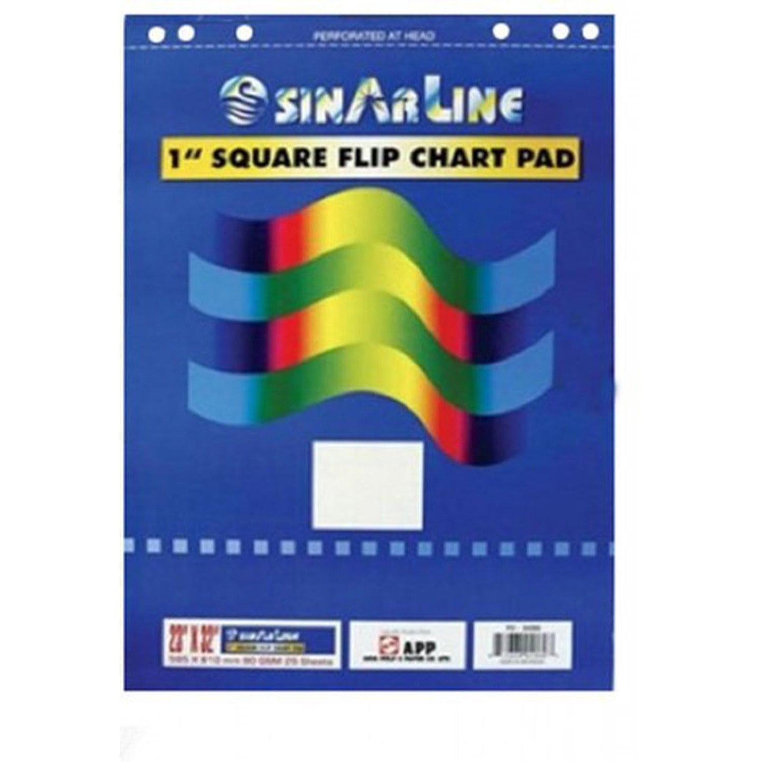 Sinarline Plain Flip Chart A1 Pad 25 Sheets