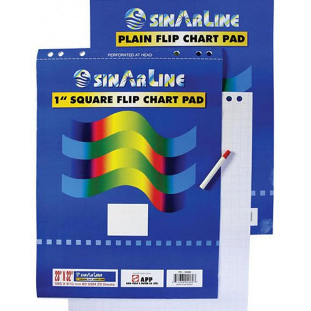 Sinarline Plain Flip Chart A1 Pad 25 Sheets