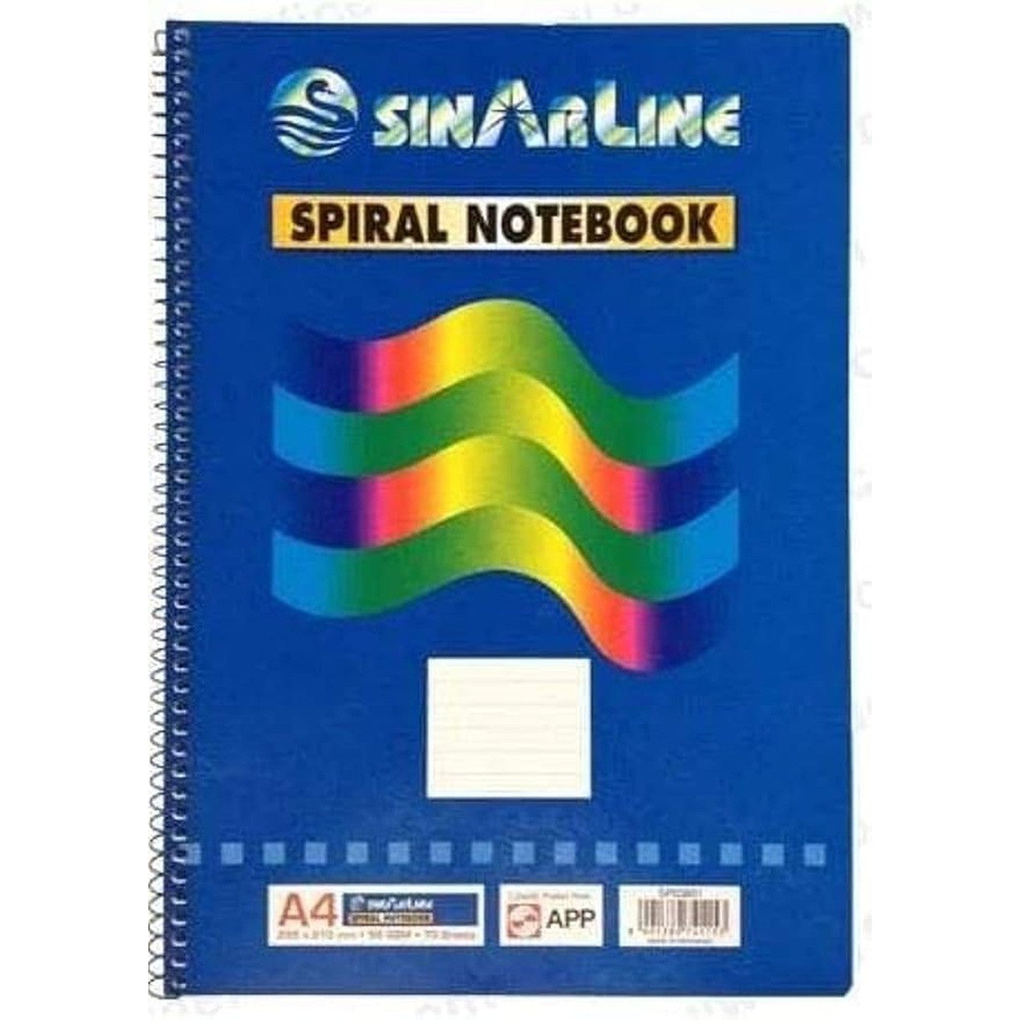 Sinarline Side Spiral Notebook A4 Size 70 Pages