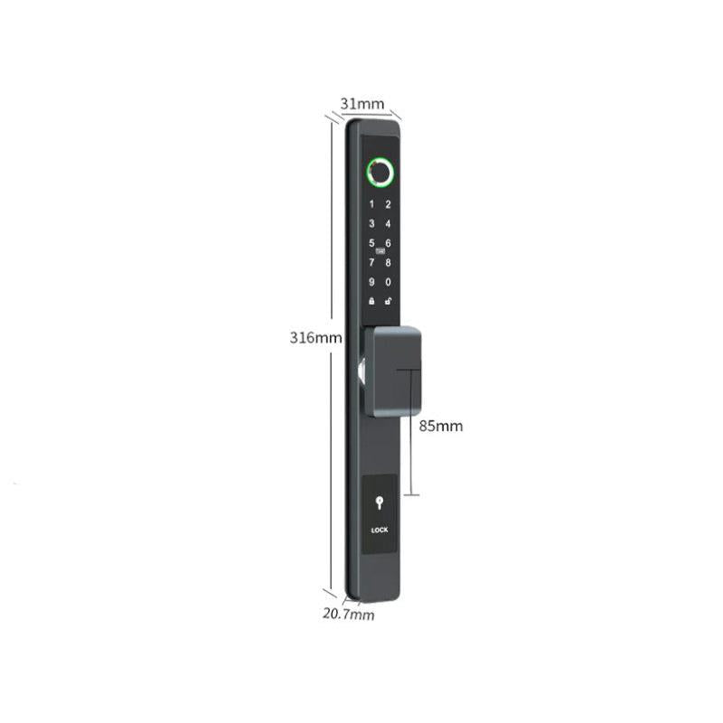 Smart Door Lock Aluminum Door -Black-S2-2