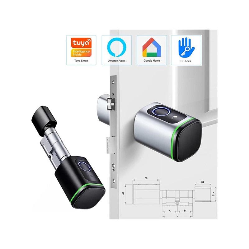Smart Door Lock Cylinder TTlock Silver