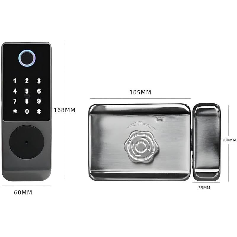 Smart Door Lock for Exterior Fence TTLock Silver-ED2-2