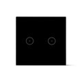 Smart Light Switch 2 Gang WiFi - Black