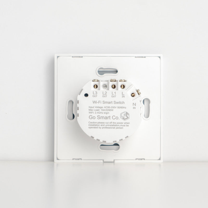 Smart Light Switch 2 Gang WiFi -White