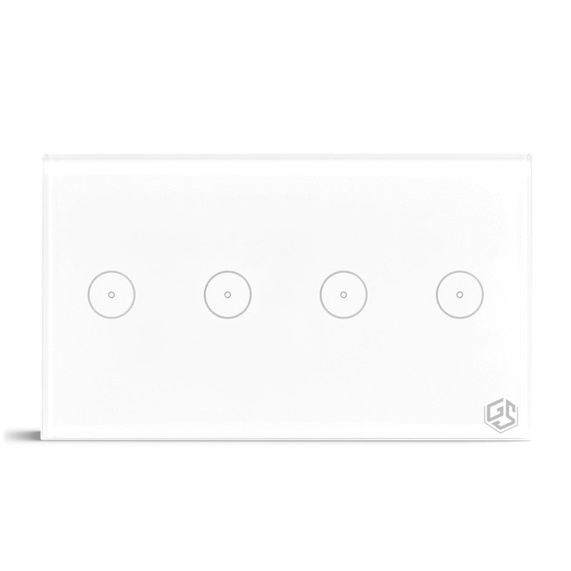 Smart Light Switch 4 Gang WiFi - White