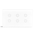 Smart Light Switch 6 Gang WiFi - White