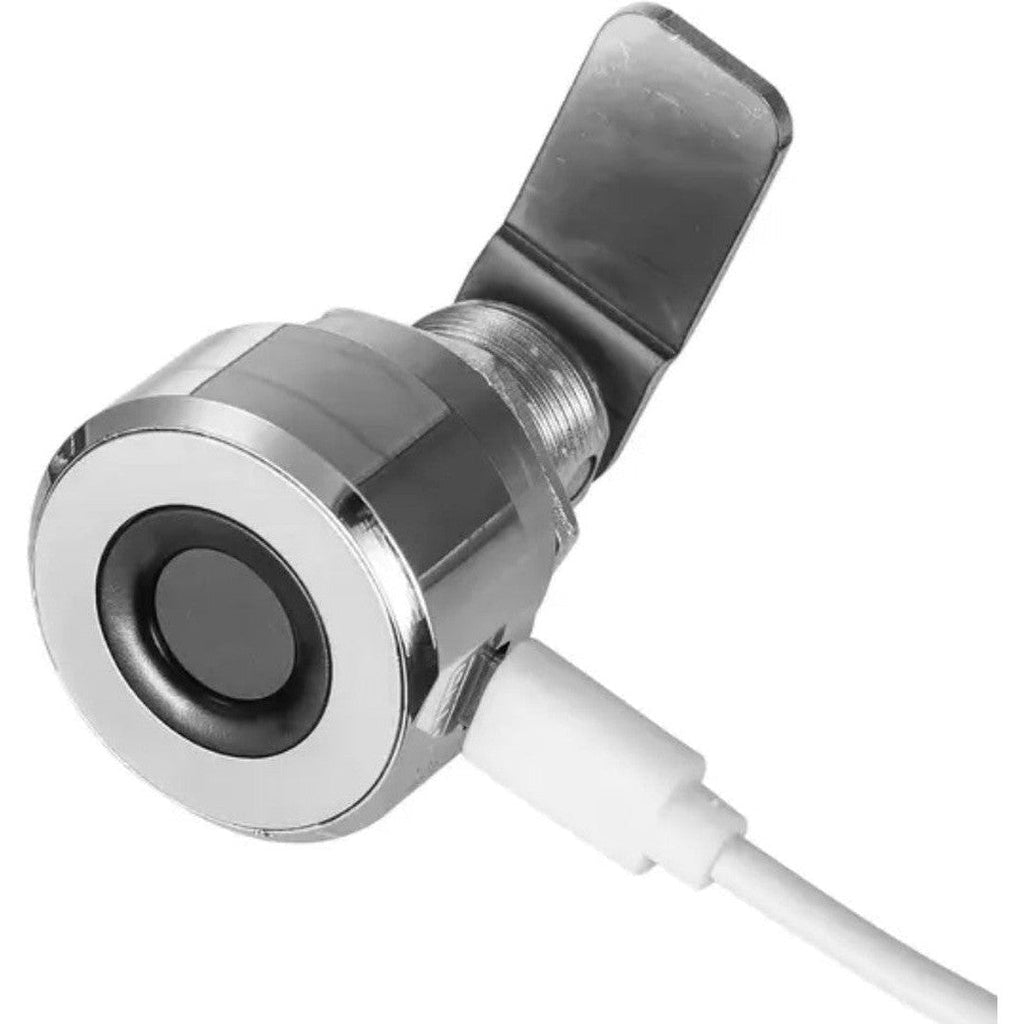 Smart Lock For Steel & Glass Cabinets - Keyless- Fingerprint, Mobile App (Bluetooth)