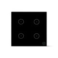 Smart Switch Light 4 Gang Small WIFi -Black