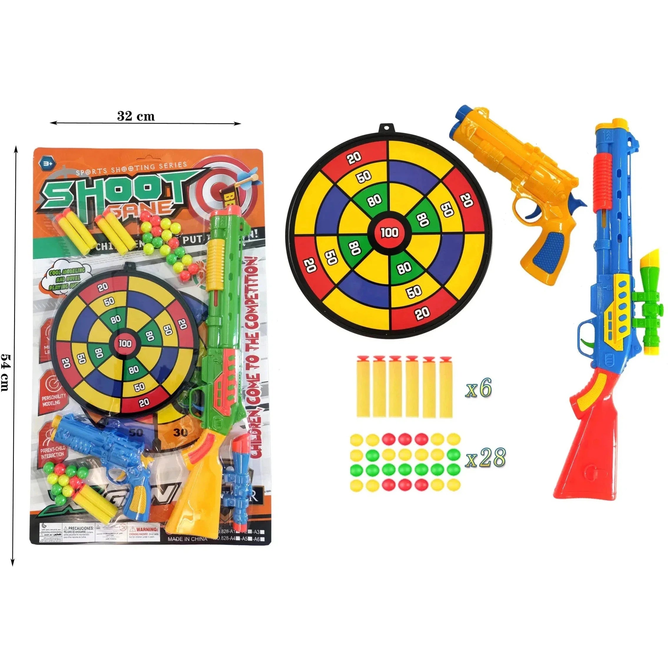 Soft Bullet Gun Series Blister Card-828-A1